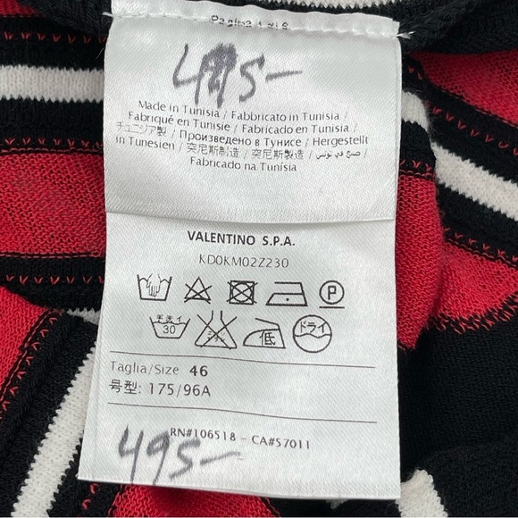 M by Missoni Women’s Sz 46 US 10 Petal Intarsia Knit Striped Halter Top Peplum - Picture 12 of 15